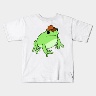 Cowboy Frog Kids T-Shirt